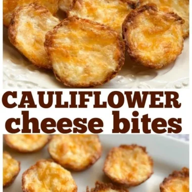 Crispy and flavorful cauliflower bites served with dip on a platter.