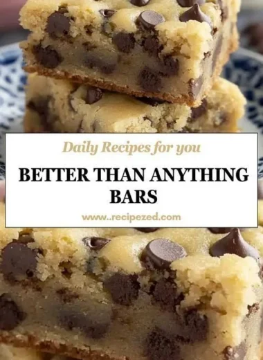 Melt-in-your-mouth chocolate chip cookie bars fresh out of the oven