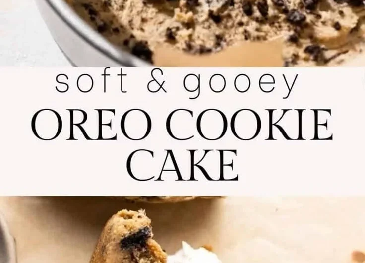 Oreo Cookie Cake with layered frosting and crushed Oreos on top