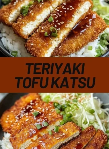 Crispy vegan tofu katsu served with a side of delicious dipping sauce