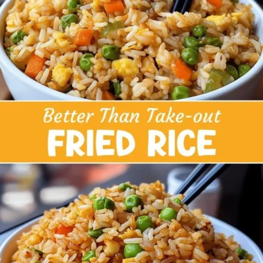 Delicious homemade fried rice in a bowl with colorful vegetables