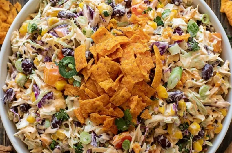 A vibrant and flavorful bowl of bold coleslaw with colorful vegetables.
