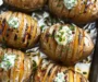 Cozy Hasselback Potatoes with Chive Butter