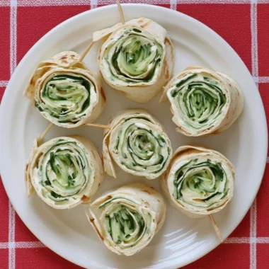 Delicious Cucumber Wrap Sandwiches filled with fresh vegetables and herbs.