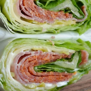 Healthy Italian lettuce wraps filled with fresh ingredients and flavors.