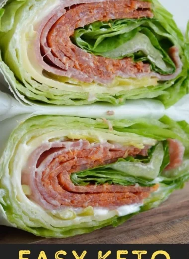 Healthy Italian lettuce wraps filled with fresh ingredients and flavors.