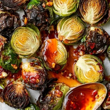 Delicious Longhorn Steakhouse style Brussels sprouts served in a bowl.