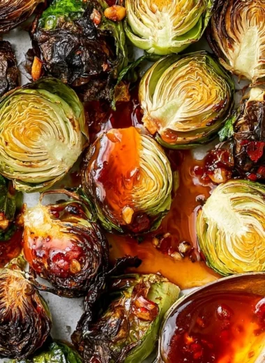 Delicious Longhorn Steakhouse style Brussels sprouts served in a bowl.
