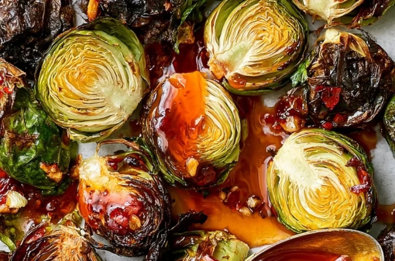 Delicious Longhorn Steakhouse style Brussels sprouts served in a bowl.