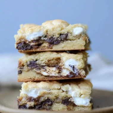 Delicious homemade Mud Hen Bars dessert with chocolate and marshmallow layers.