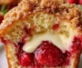 Strawberry Muffins with Cream Cheese Filling