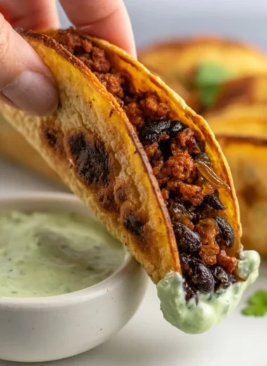 Cozy Baked Turkey Tacos served in crispy shells with toppings