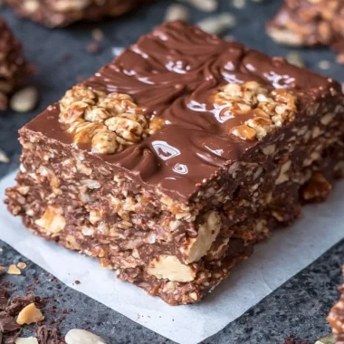 Cozy homemade no bake keto chocolate crunch bars perfect for a healthy treat.