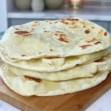 Homemade sourdough tortillas made from sourdough discard.