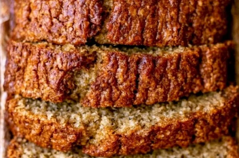 Deliciously moist banana bread made with sour cream