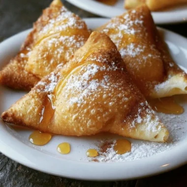 Golden, fluffy sopaipillas served warm, perfect for dipping in honey.